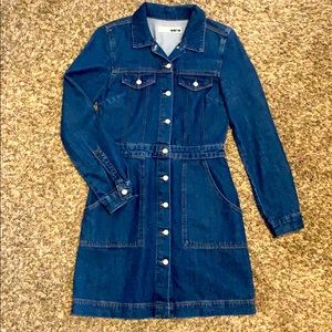 Retro denim dress